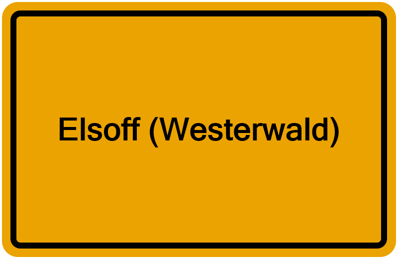 Handelsregisterauszug Elsoff (Westerwald)
